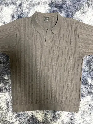 HUF 그레이 피케 셔츠 L 사이즈