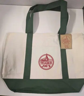 [신색 새상품] TRADER JOE'S 에코백 (빅 사이즈) 그린!