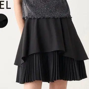 SNIDEL 오버랩 미니 스커트