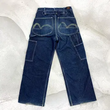 EVIS 페인터 팬츠 데님 카모메 다크 네이비