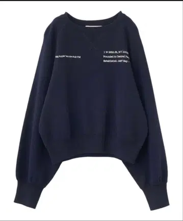 코코딜 COCODEAL CLUB 로고 자수 맨투맨 라이크 니트