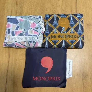 새상품 미사용 MONOPRIX 에코백 3개 세트