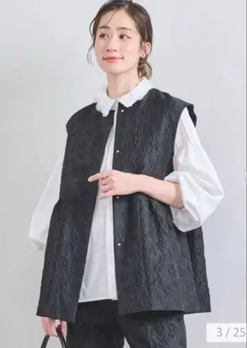 미사용 새상품 UNITED ARROWS 유나이티드 애로우즈 자카드 베스트