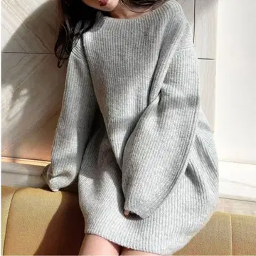 RESEXXY 루즈 미니 니트 원피스