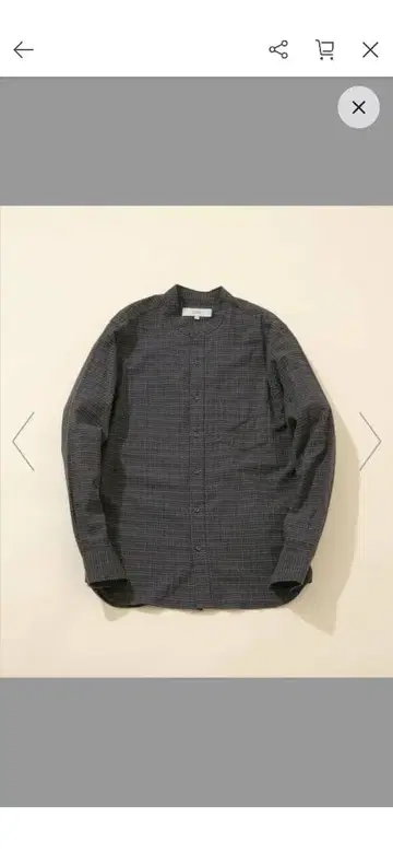 [ 새상품 ] 하이 퍼포먼스 플란넬 밴드 카라 셔츠