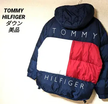 타미힐피거 다운 자켓 90s 블루종 90's 빅 로고