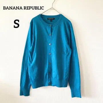 바나나리퍼블릭 가디건 S 블루 긴팔 크루넥 봄/가을 231