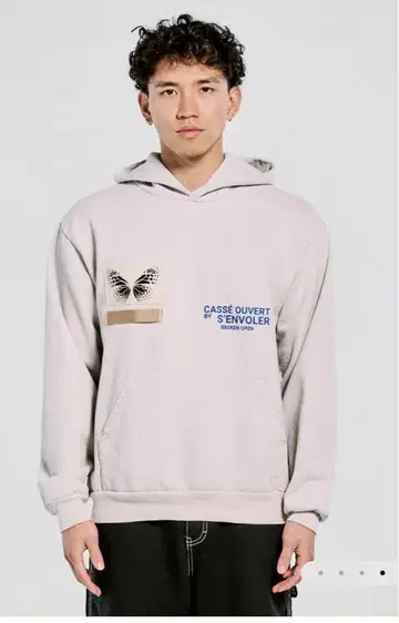 S'ENVOLER 그레이 후드티