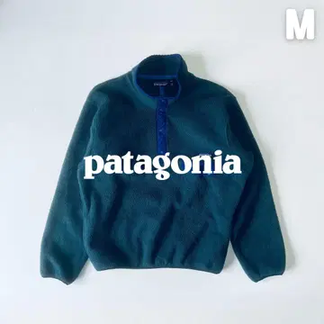 파타고니아 1990년 신틸라 스냅 T USA M 그린