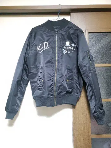 블랙 MA-1 자켓 괴도 키드 자수 블루종