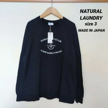 NATURAL LAUNDRY 미니 쭈리 도넛 프린트 래글런 풀오버