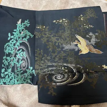 후쿠로 오비 순수 실크 샤레 오비