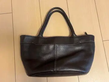 agnes b. 다크 브라운 토트백