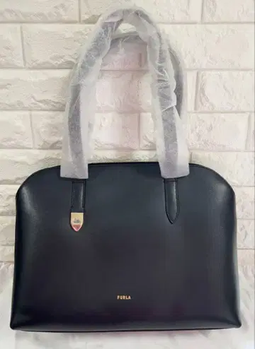훌라 FURLA 블랙 천연 가죽 여성용 토트백 출퇴근 통학