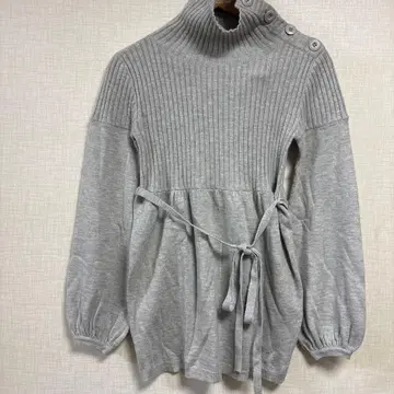 아디다스 터틀넥 스웨터 그레이 S