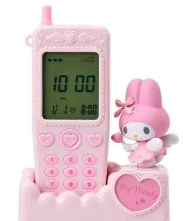 산리오 폴더폰형 탁상 시계 마이멜로디