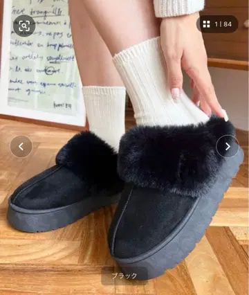 [ 새상품 ] 페이크 무스탕 슬립온