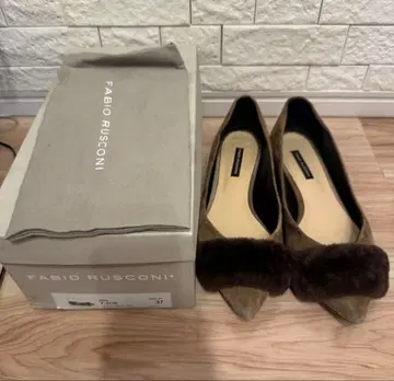 FABIO RUSCONI 브라운 플랫슈즈 37