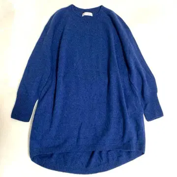 ambitious 실크 캐시미어 니트 긴팔 블루