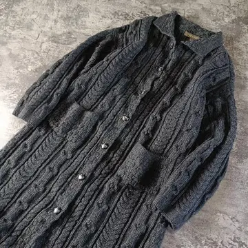 아일랜드제 INIS CRAFTS 아란 니트 롱 가디건