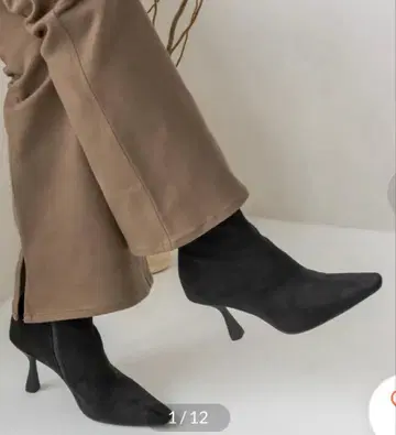 RANDA 스트레치 센터 시임 숏부츠 ( BLK/SED )