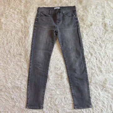 23구 데님 스키니 팬츠 그레이 계열 여성용 빅 사이즈 40