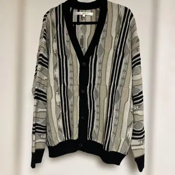 Anchor Smith 기하학 패턴 니트 가디건 L 사이즈