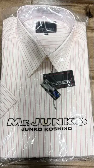 Mr. JUNKO 반팔 스트라이프 셔츠 M
