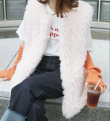 tiptop 모듬 퍼 베스트 빅 아우터 새상품급