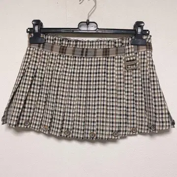 GLOWNY russell plaid mini skirt XS