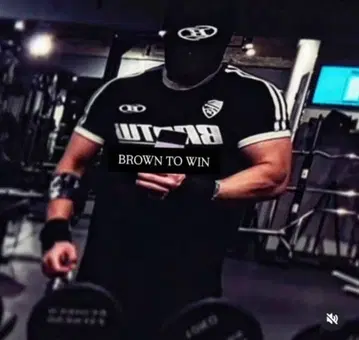 BORN TO WIN 블랙 T셔츠