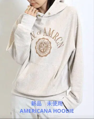 미사용 새상품 AMERICANA HOODIE 내추럴