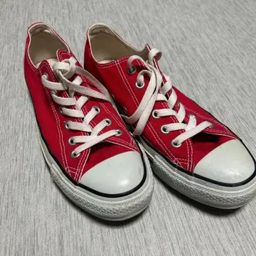 CONVERSE ALL STAR 레드 로우컷 스니커즈
