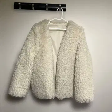 아이보리 2WAY 보아 자켓