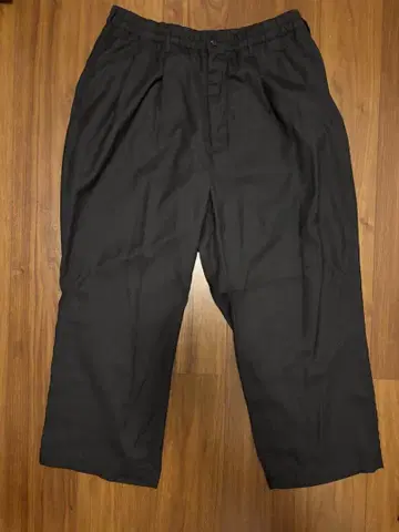 COOTIE PRODUCTIONS 투 턱 블랙 와이드 팬츠