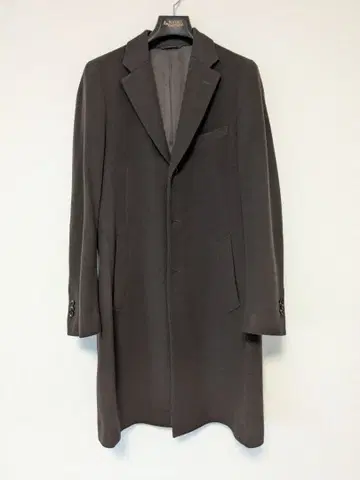 UNIVERSAL LANGUAGE 다크 브라운 체스터 코트