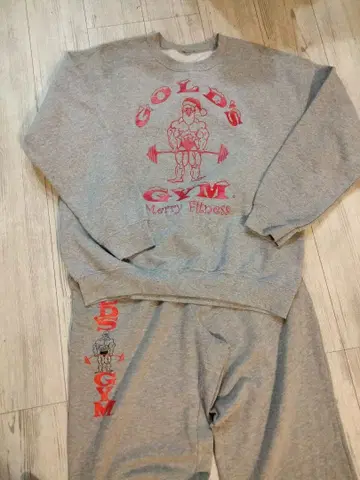 GOLD'S GYM 셋업 맨투맨 XL 그레이