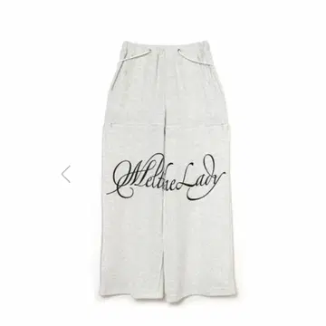 melt the lady 로고 슬릿 팬츠