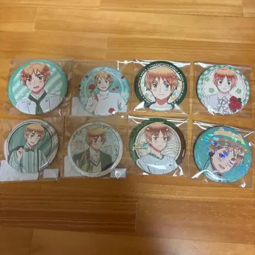 헤타리아 영국 캔뱃지 8개 세트