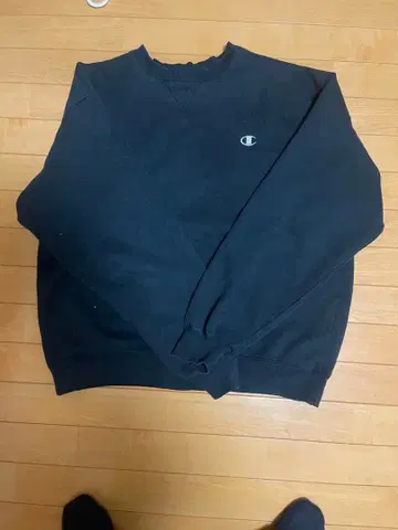 Champion 블랙 크루넥 트레이닝복 L 사이즈