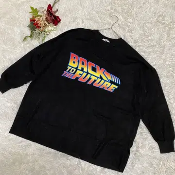 레어 [ZARA] 백 투 더 퓨처 티셔츠 블랙 루즈핏