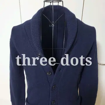 three dots 캐시미어 혼방 가디건 숄카라 네이비 S 사이즈 정도