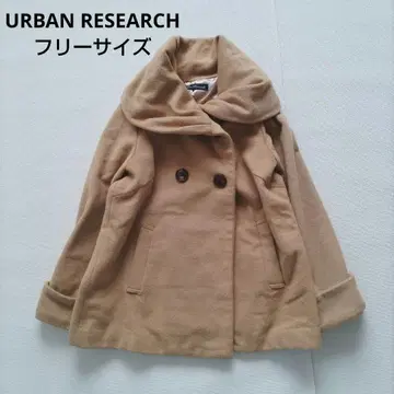 URBAN RESEARCH 더블 브레스트 코트 숏 기장