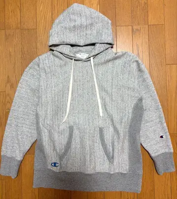Champion 그레이 후드티 리버스 위브 (C8-V102)