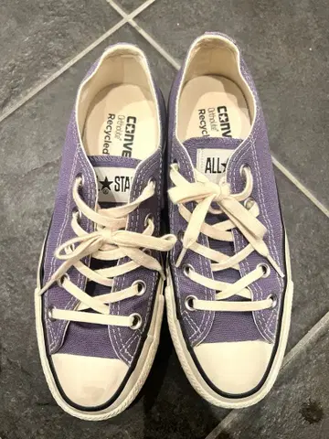 컨버스 올스타 로우 퍼플 보라색/화이트 23cm