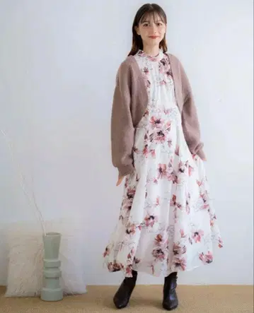 노엘라 플라워 롱 원피스