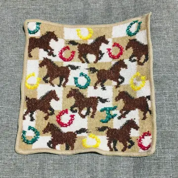 FEILER 손수건 호스슈 말굽 말 패턴 독일제