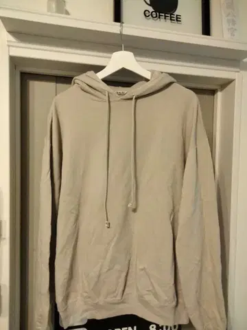 AURALEE 베이지 후디 얇은 소재 후드티 size 4
