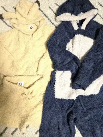 젤라또피케 카비곤/피카츄 후드티&하프 팬츠 세트