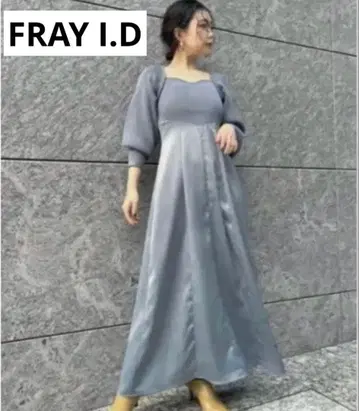 프레이 아이디 스퀘어 넥 콤비 원피스